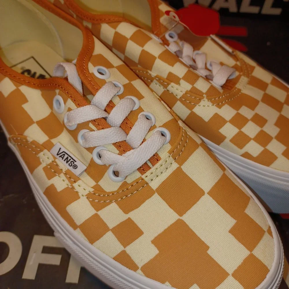 Vans Authentic Stacked Women's 8.5 Men's 7 Multi Checkered Sandstone VN0AKXXSST